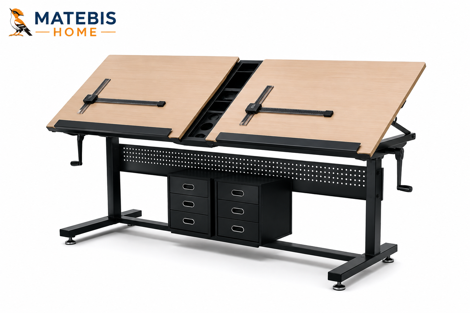 Double-Headed Dynamic Drawing Desk