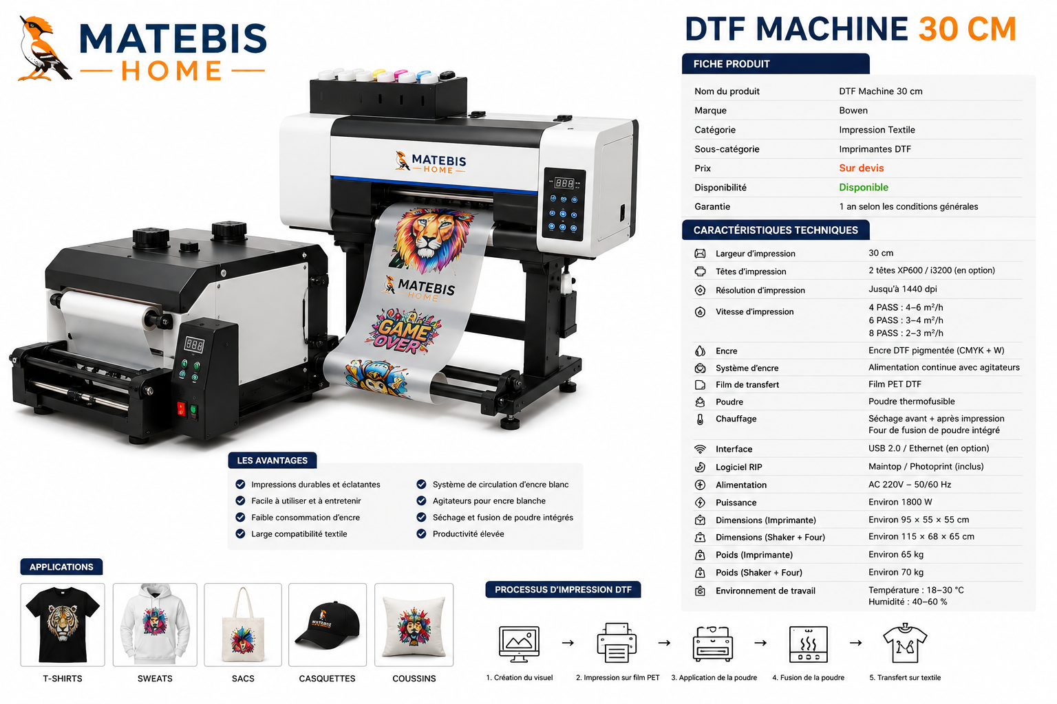 DTF Machine 30 cm