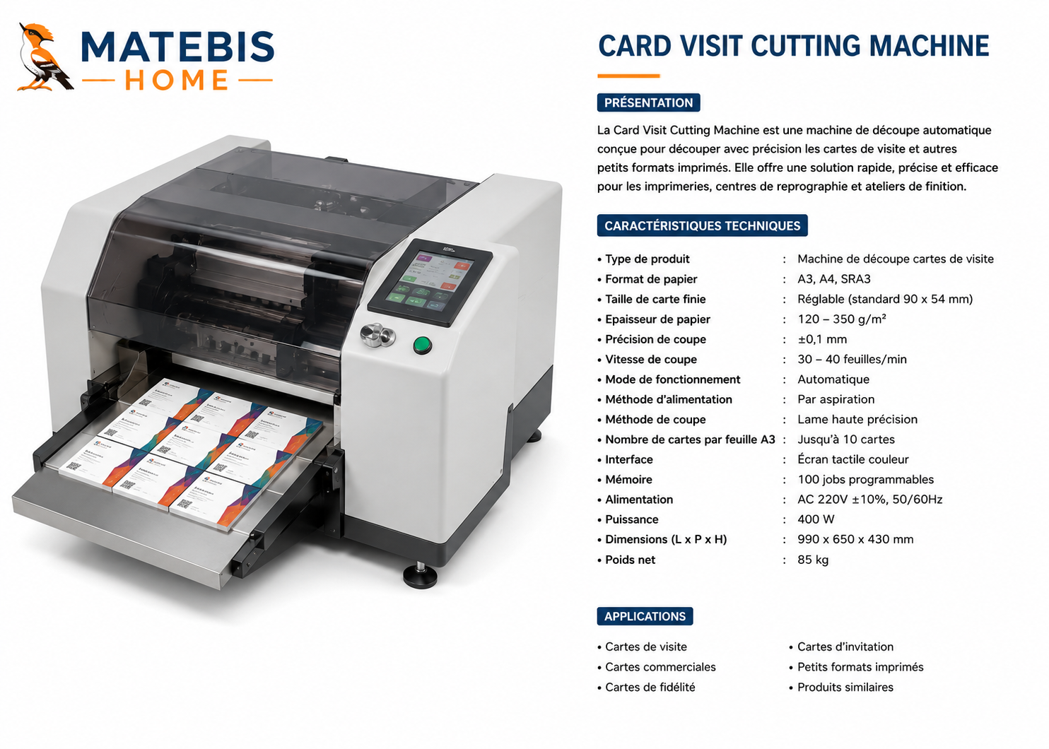 Card Visit Cutting Machine miniature 2