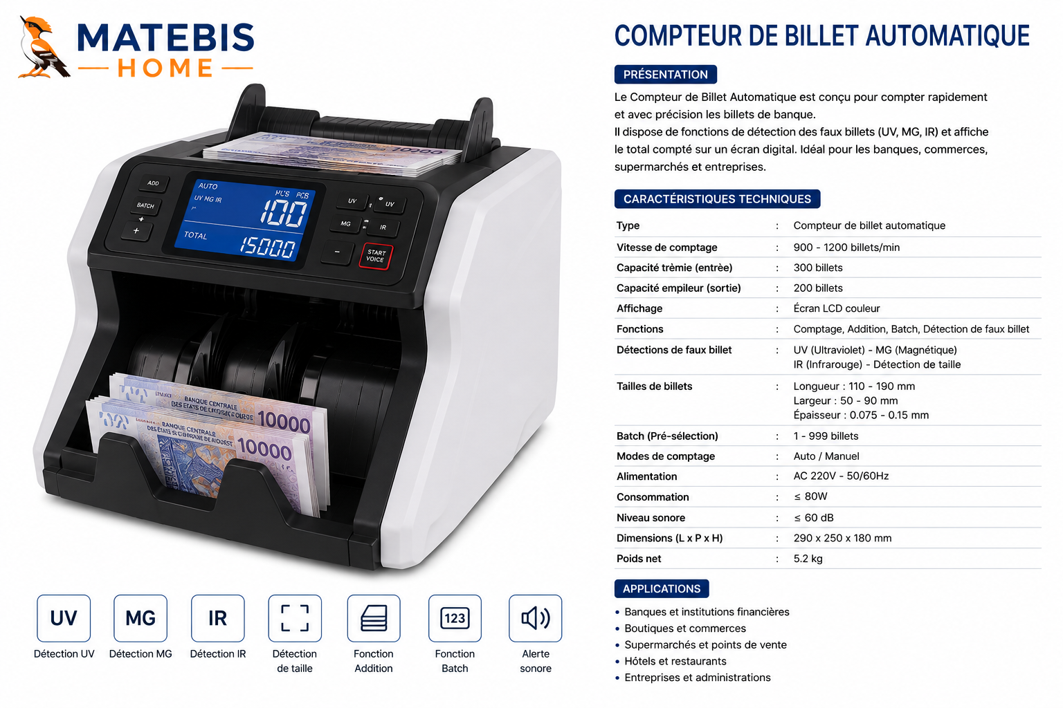 Compteur de Billet Automatique