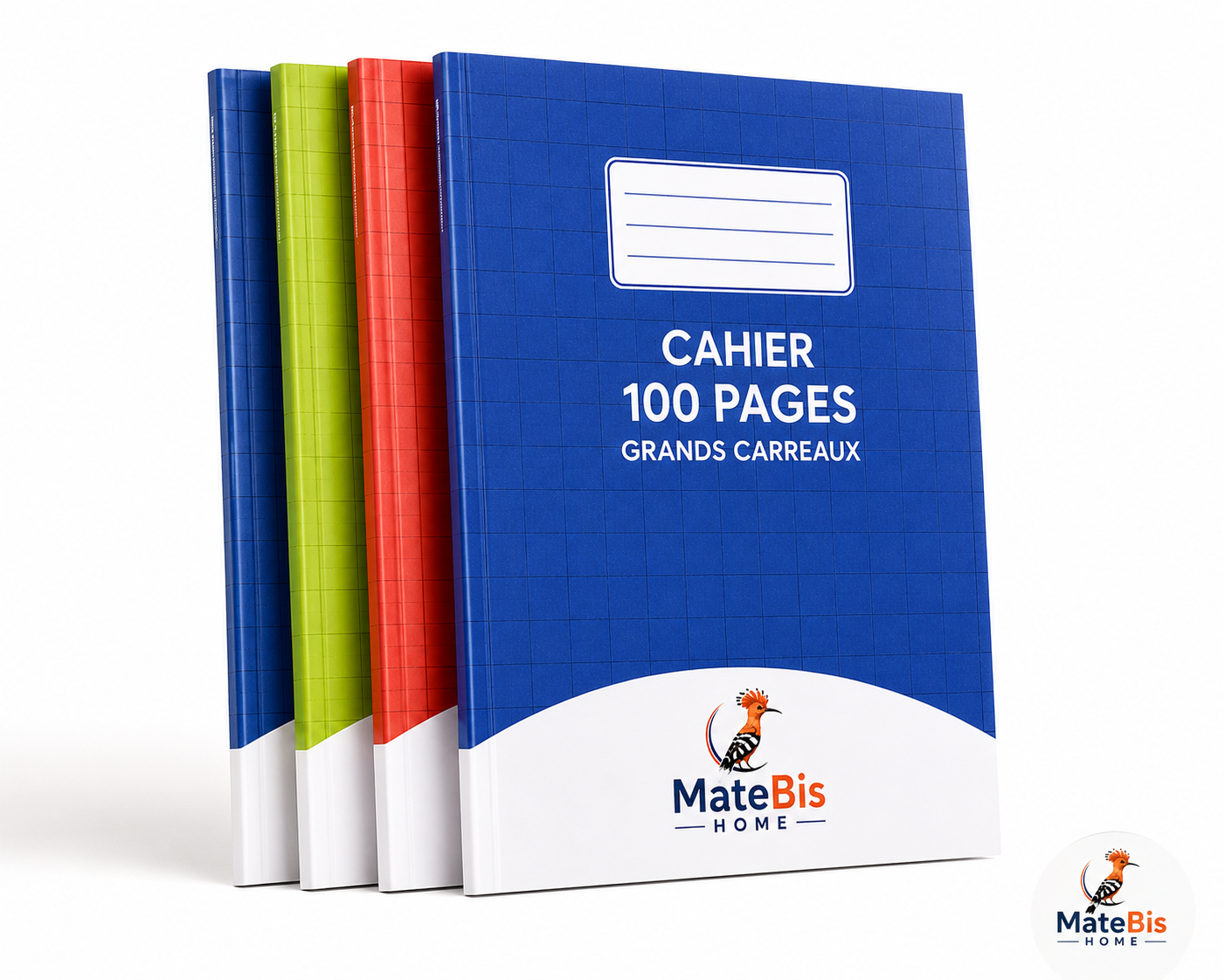 PAQUET CAHIER 200 PAGES DE 5 PCS