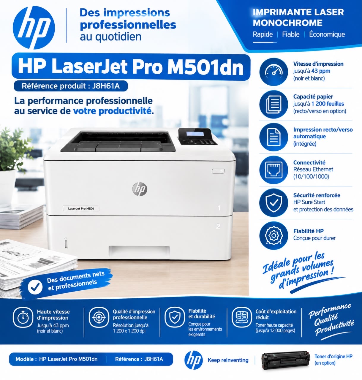 Hp laserjet M 501 dn